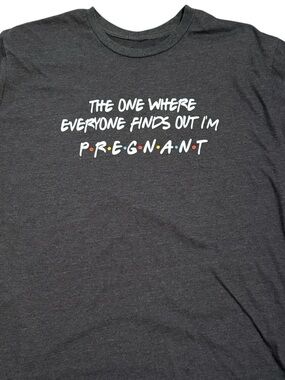 FRIENDS funny Pregnancy announcement XL